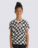 náhled Dívčí tričko s krátkým rukávem Vans GR WARPED 66 CHECK CREW Black/Marshmllw